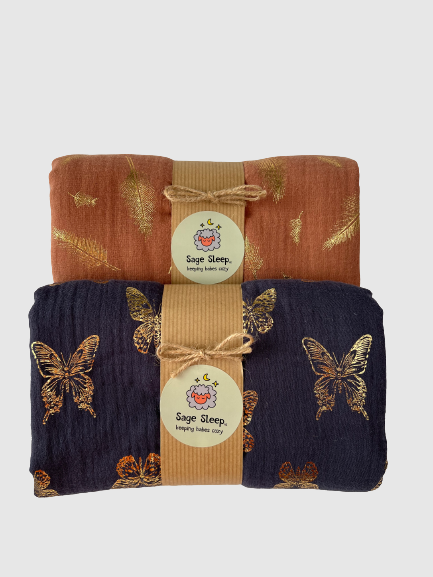 Foil Print || Muslin Wrap